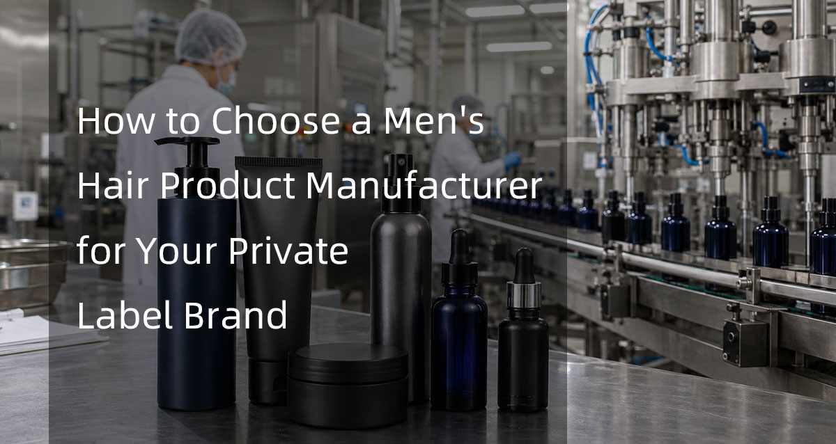 how to choose a men's hair product manufacturer for your private label brand